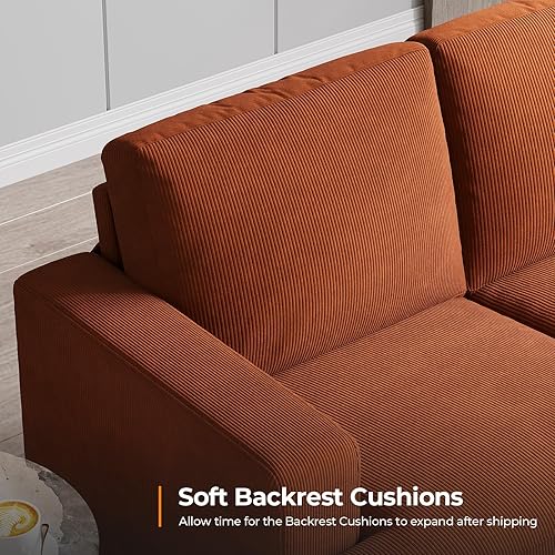 Miniatura 6 de Sofá de 89 pulgadas con asientos extra profundos de gran tamaño, sofá de 3 plazas para sala de estar, sofá y sofá modernos, cómodos reposabrazos y