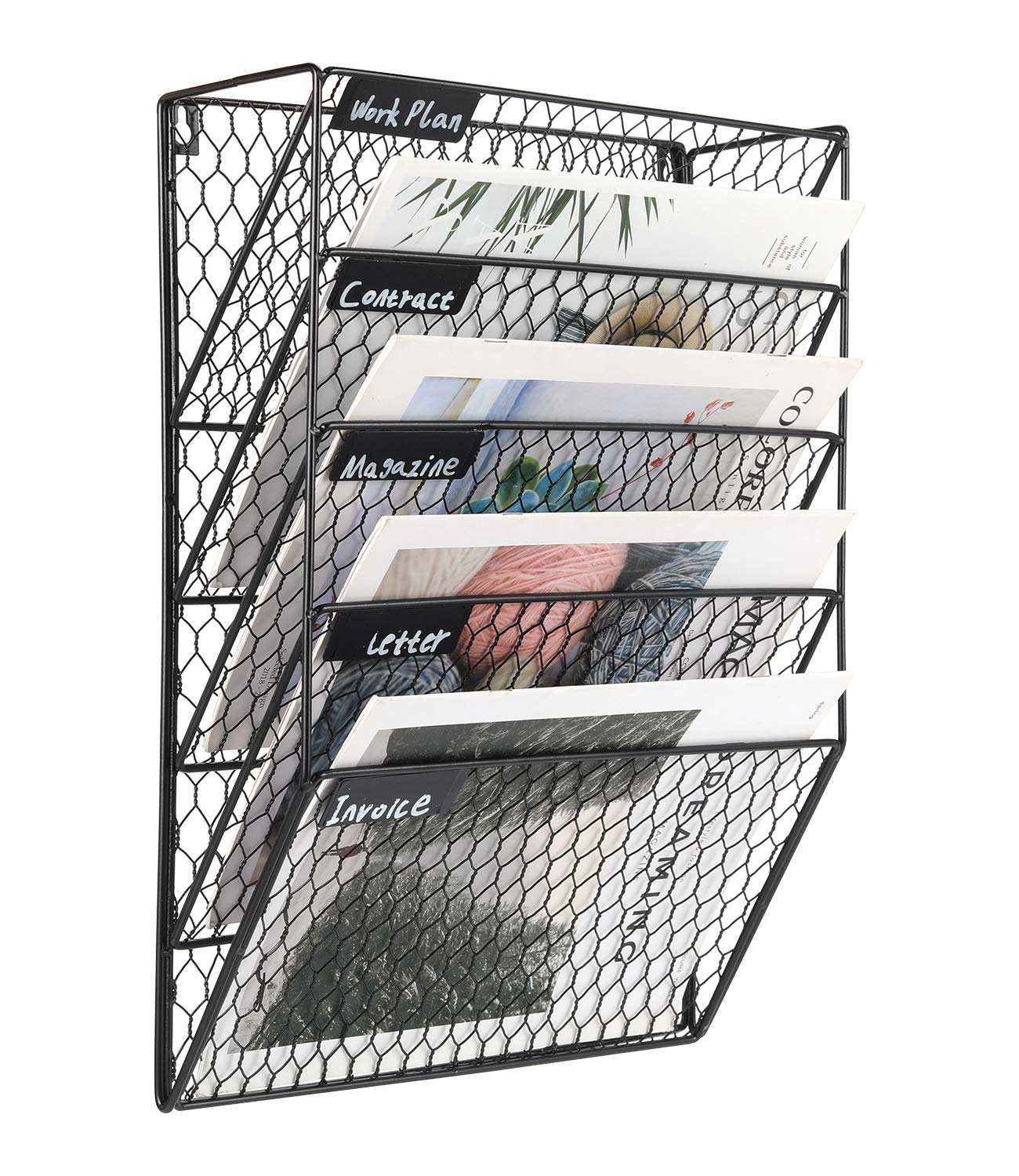 Buy PAG 5 Tier Wall File Holder Hanging Mail Organizer Metal Chicken