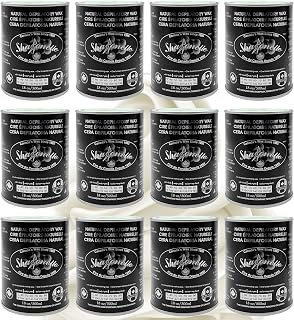 12PC Natural Soft Wax All Purpose Canned Wax for Sensitive Skin Canada-Made Melting Wax by Sharonelle (Milk Cream)