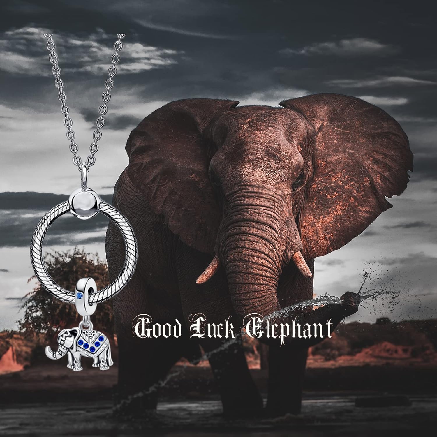 YSAHan Lucky Thai Elephant Charm Good Luck Animal Sep Birthstone Dangle Bead for Bracelet - Image 4