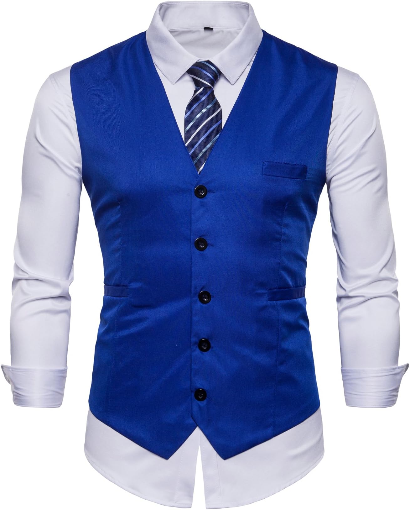 Men's Business Suit Vests Waistcoat Slim Fit For Suit or Tuxedo