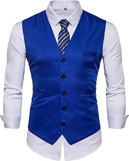 Mens Formal Business Vest for Suit or Tuxedo