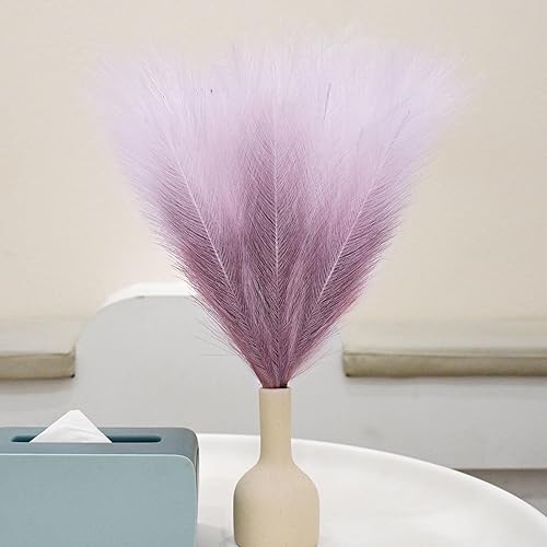 Miniatura 3 de Arreglo de césped sintético de las pampas de 18 pulgadas, tallos de césped pomposo artificiales esponjosos para decoración bohemia chic del hogar
