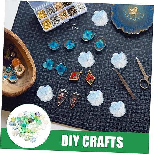 Miniatura 9 de OHPHCALL 50 piezas de pétalos accesorios falsos hoja de loto piscina estanque de peces hoja de loto artificial de vidrio acrílico accesorios vívidos