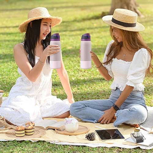 Vista 365 de 2PCS Silicone Water Bottle Boot for Owala 24oz 32oz 40oz, Anti-Slip Protective Sleeve Bottom Bumper Protector for FreeSip, Twist, and Flip Stainless