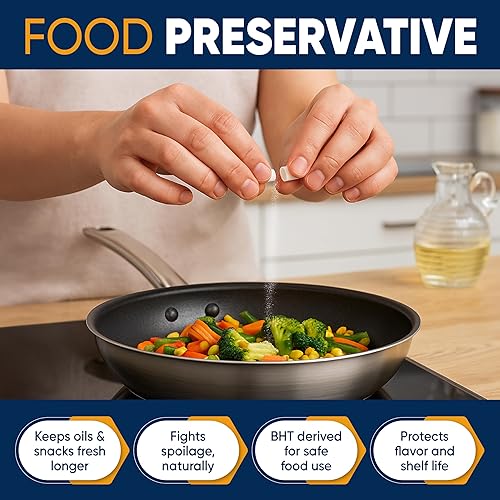 Miniatura 5 de Wholesale Nutrition BHT - Cápsulas de hidroxitolueno butilado de 250 mg para hombres y mujeres, conservante de grado alimenticio y poderoso