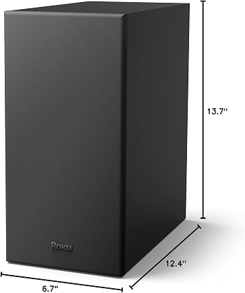 Roku Wireless Bass, Slim Subwoofer Streambar, Streambar Pro Wireless Speakers