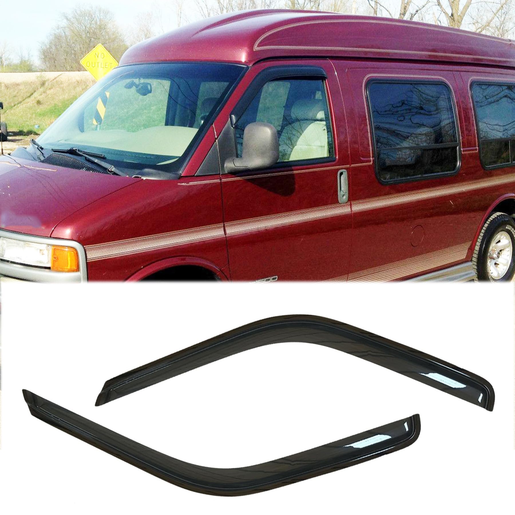 Kucaruce Window Wind Deflectors 
