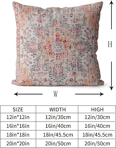 Miniatura 3 de Snycler Juego de 2 fundas de almohada decorativas de poliéster con patrón étnico bohemio, estilo étnico, para la cintura, 18 x 18 pulgadas (Boho 18)