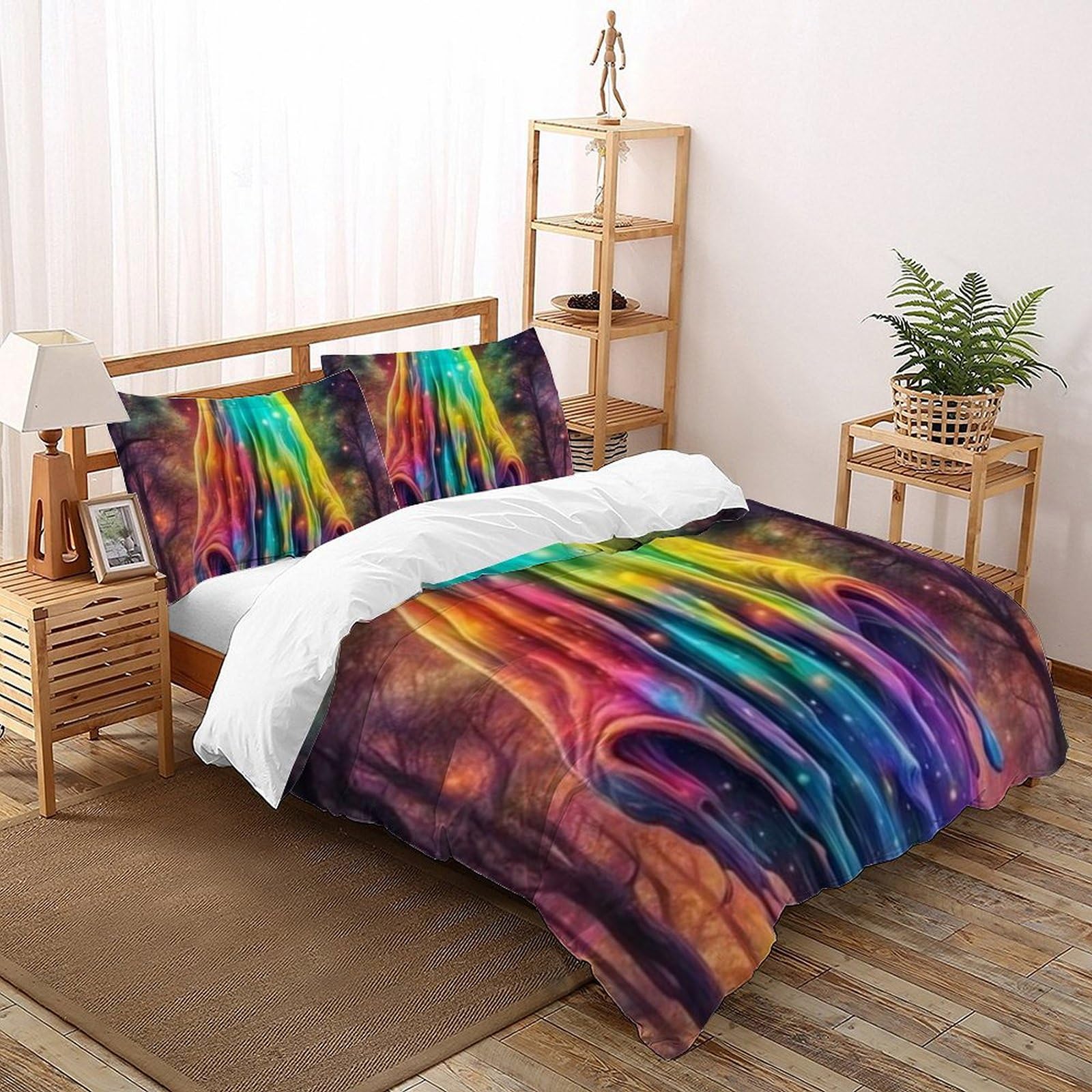Housse de couette fantôme 3D microfibre 220x240 cm grand lit pour literie d'adolescente