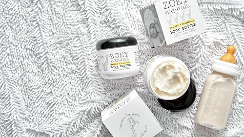 Miniatura 9 de Zoey Naturals - Mantequilla corporal de vainilla y pomelo, 4 onzas con manteca de karité nutritiva y aceite de coco, vegana sin parabenos, fabricada