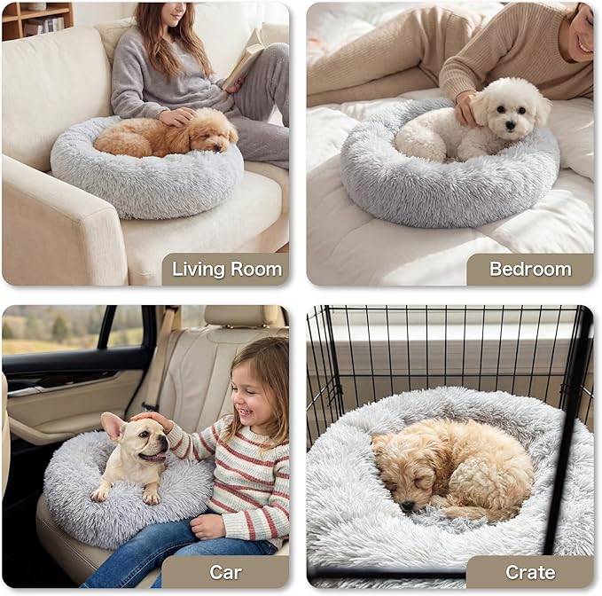 Cama Redonda para Perro 50cm Almohadón Lavable miniatura 7