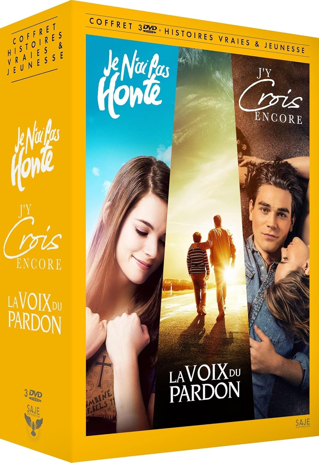 Histoires vraies et jeunesse coffret 3 films la voix du pardon + j