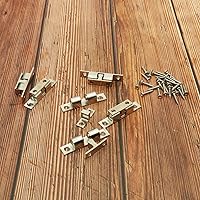 Vista 7 de Ball Catch Omitfu - Juego de 6 rodillos de tensión de doble bola de latón macizo chapado en cromo ajustable con tornillos