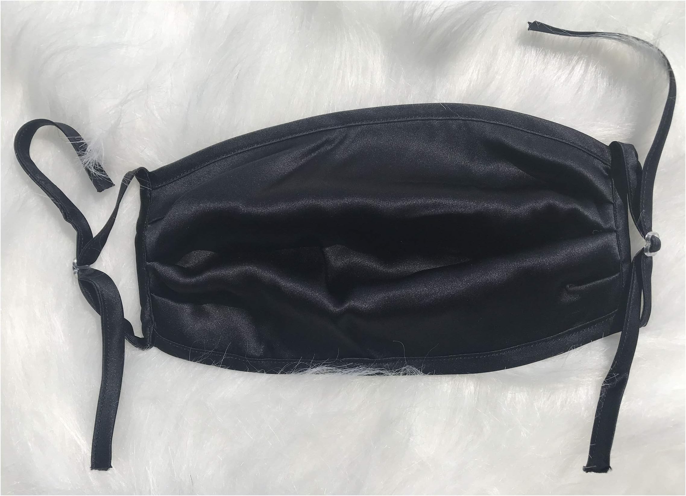 100% Silk Double Layer Mouth Muffle,Silk Mouth mask,smog Free mask,Summery Holiday Sun Proof， Silk UV Proof face mask (Black)