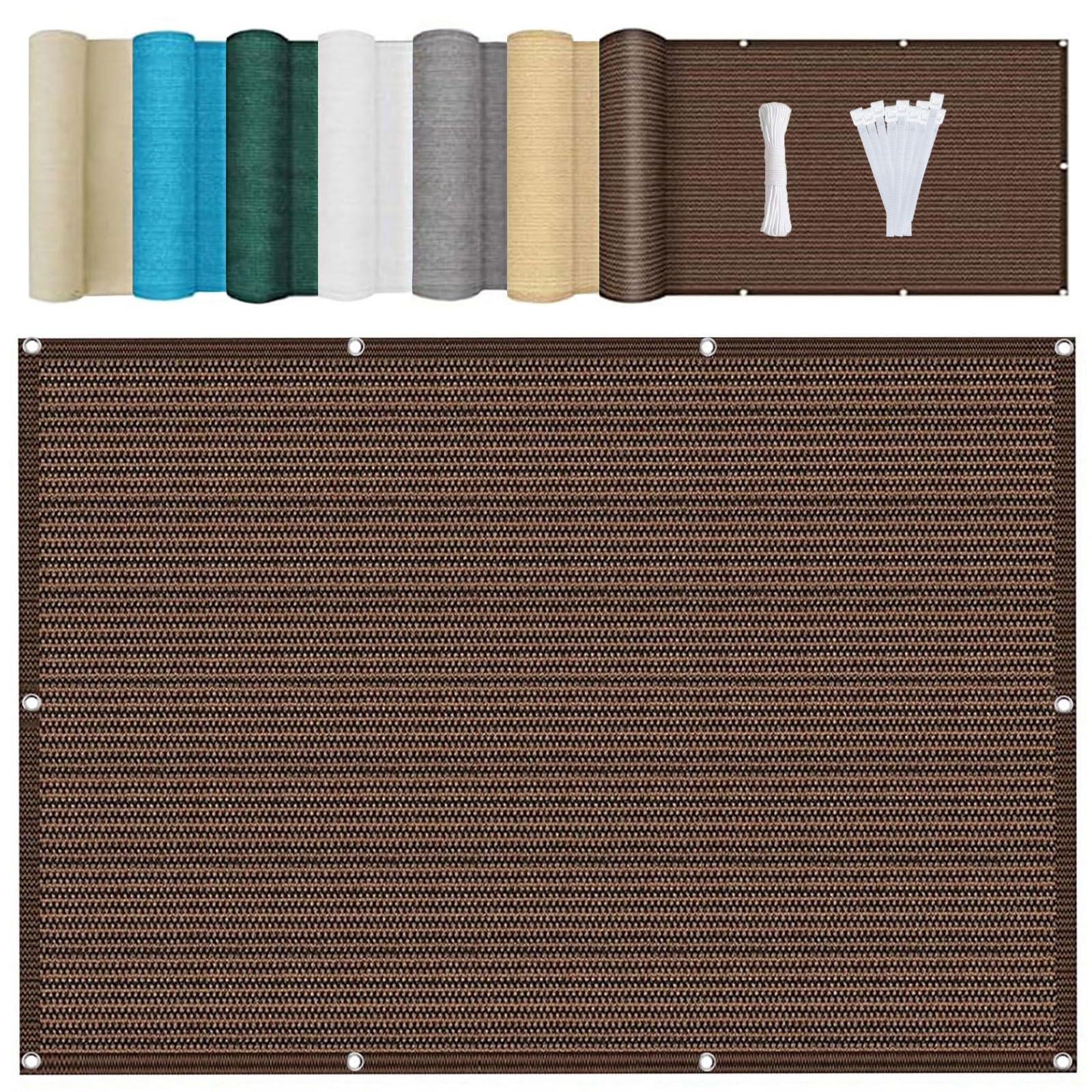Toile ombrage 1.2 x 1.2 m marron respirante voiles ombrages