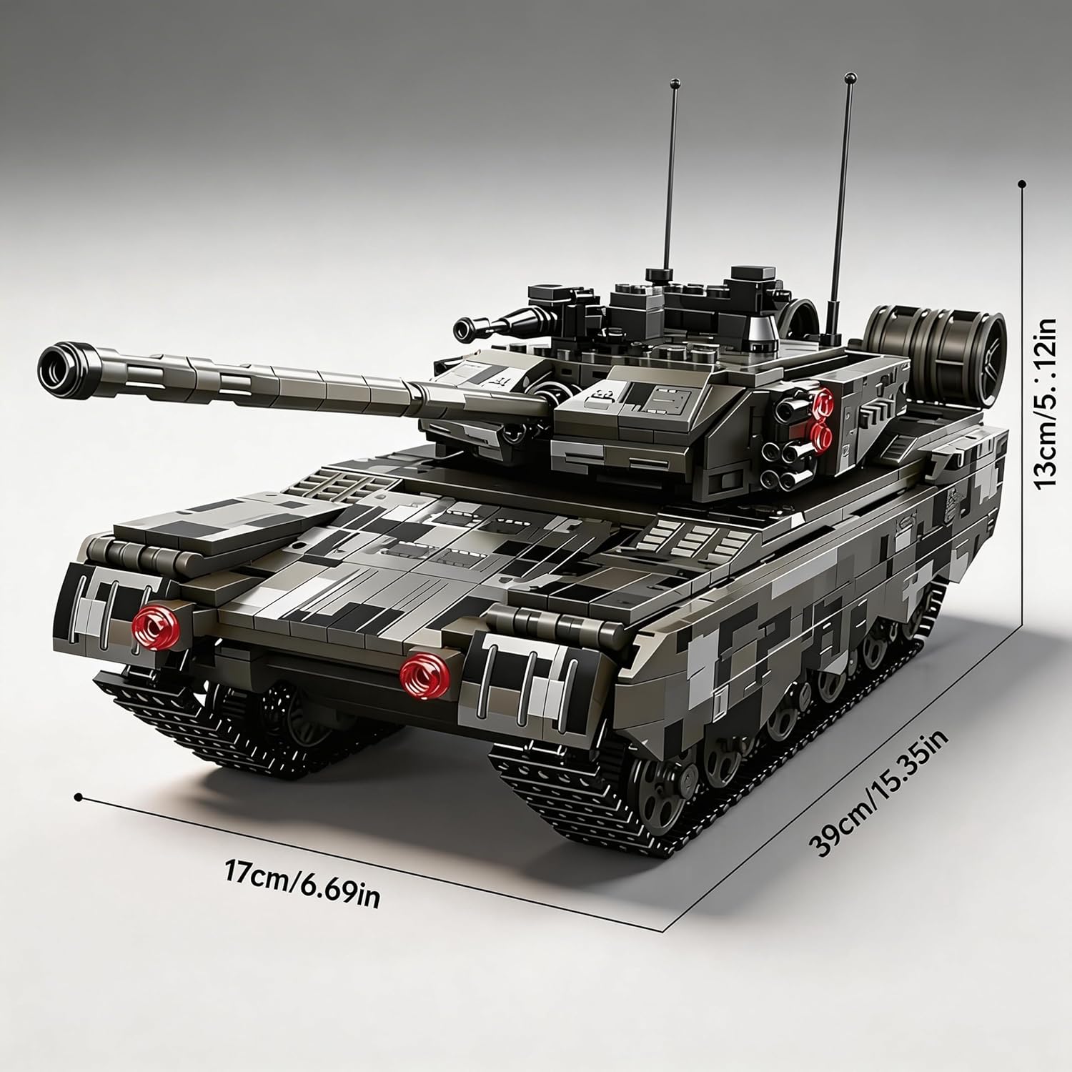 WW2 Army Tank M1A2 Main BattleTank，Building Set, Designed for Military Enthusiasts, an Ideal Gift for Adults Over 14 Years Old, 1068 PCS