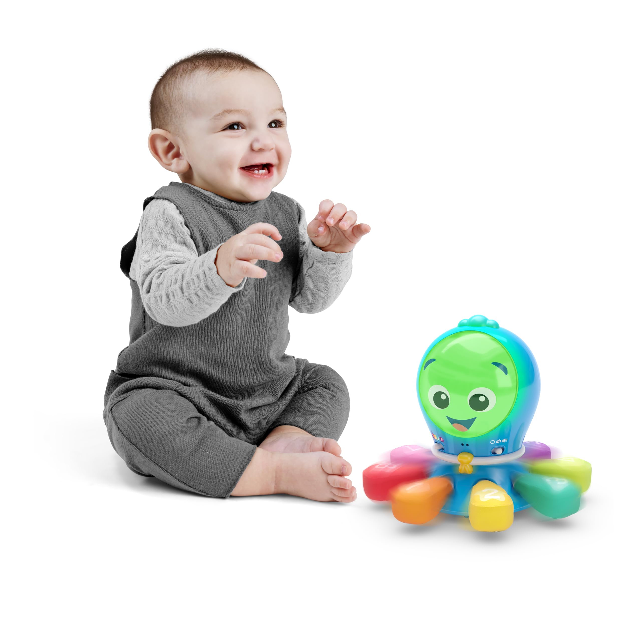 Baby Einstein Ocean Explorers Go Opus Go 4-in-1 Krabbeln & Fangen Aktivitäten Lernspielzeug, Musik und Lichter, Alter 3 Monate bis 5 Jahre