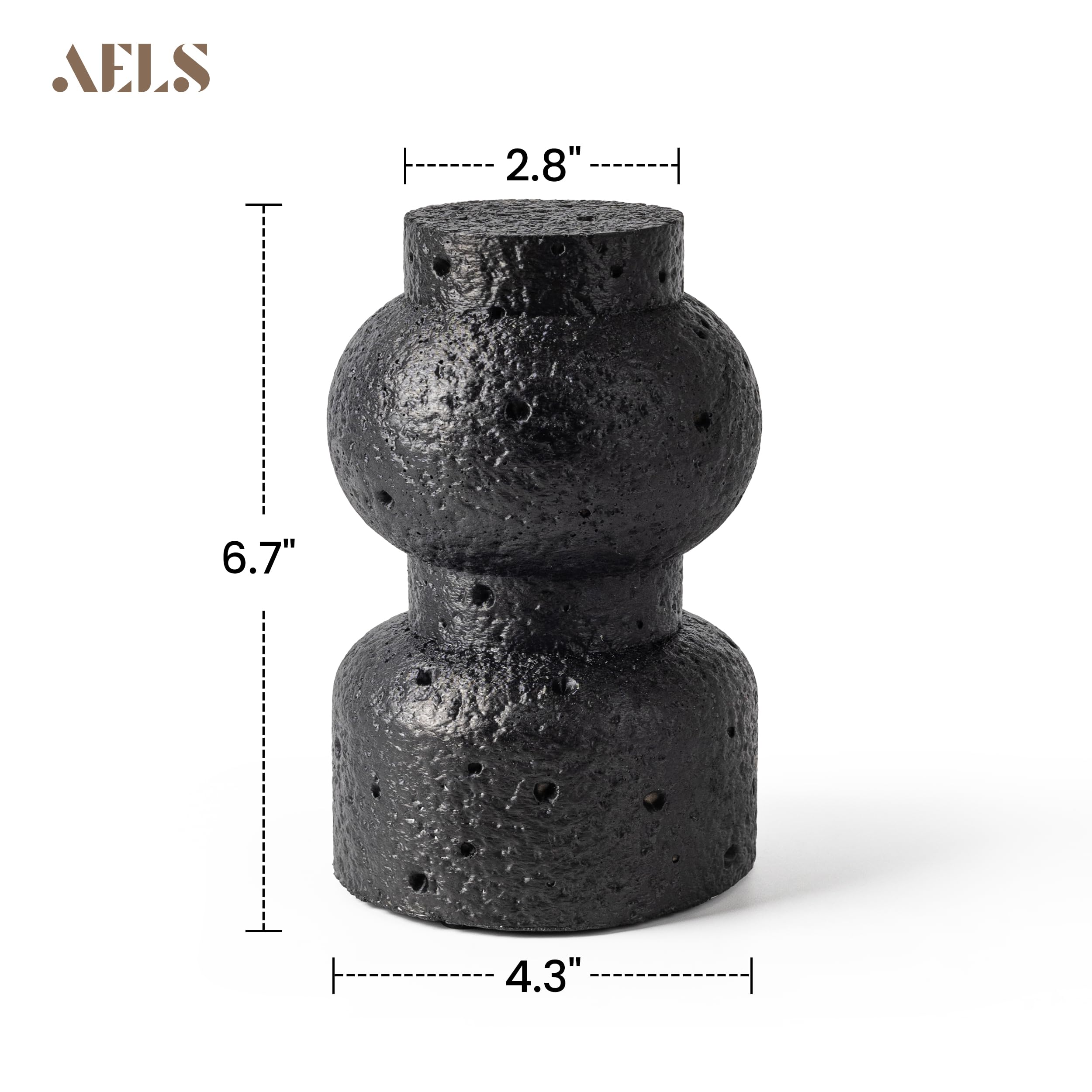 AELS Fermaporta decorativo testurizzato, resistente e senza trapano, design portatile per interni ed esterni, ideale per patio, cortile, giardino, elegante decorazione per la casa moderna di metà