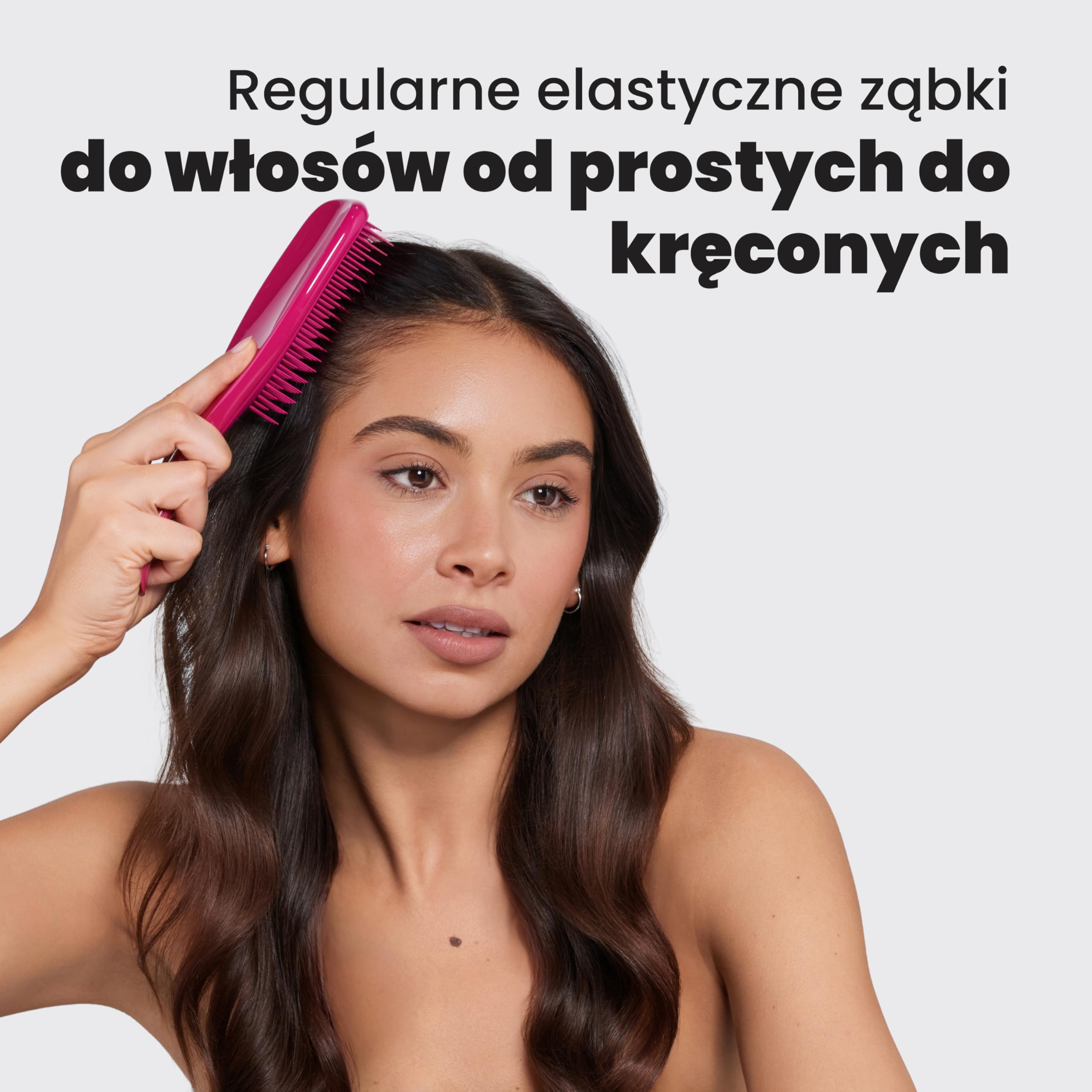 Tangle Teezer Ultimate Detangler - Szczotka do rozczesywania do wszystkich rodzajów włosów - Dwupoziomowe ząbki zmniejszają łamliwość i eliminują splątania - Electric Raspberry Pink