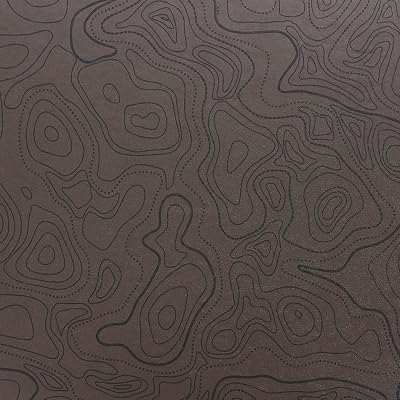 KYDEX Thermoform Sheet - (Topographic Camo) - (Chocolate Brown/Black) - (8in x 12in) - (1 Sheet) - (for Holster Making, Cosplay, Hobby) - (USA Made)