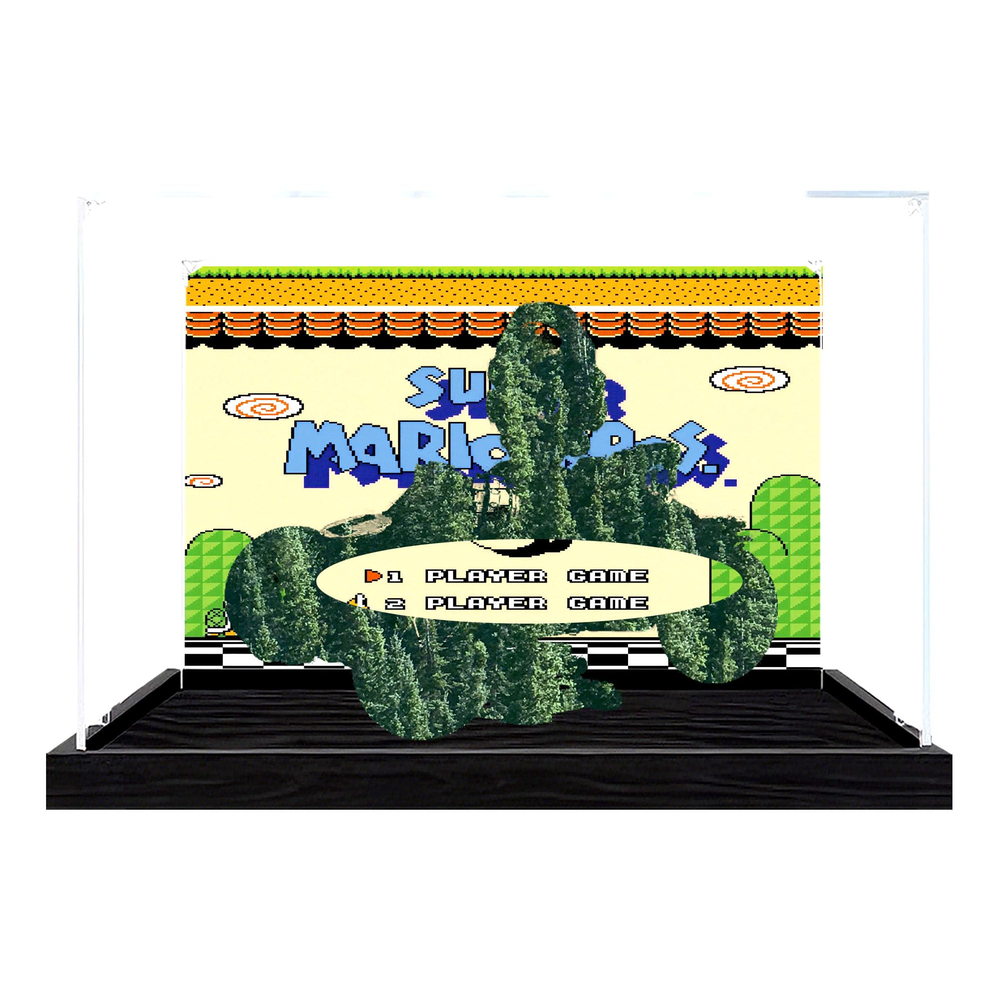 Ddxmml Background C Display Case Compatible With Le-Go 72050 Go-Kart Sets (Background C)