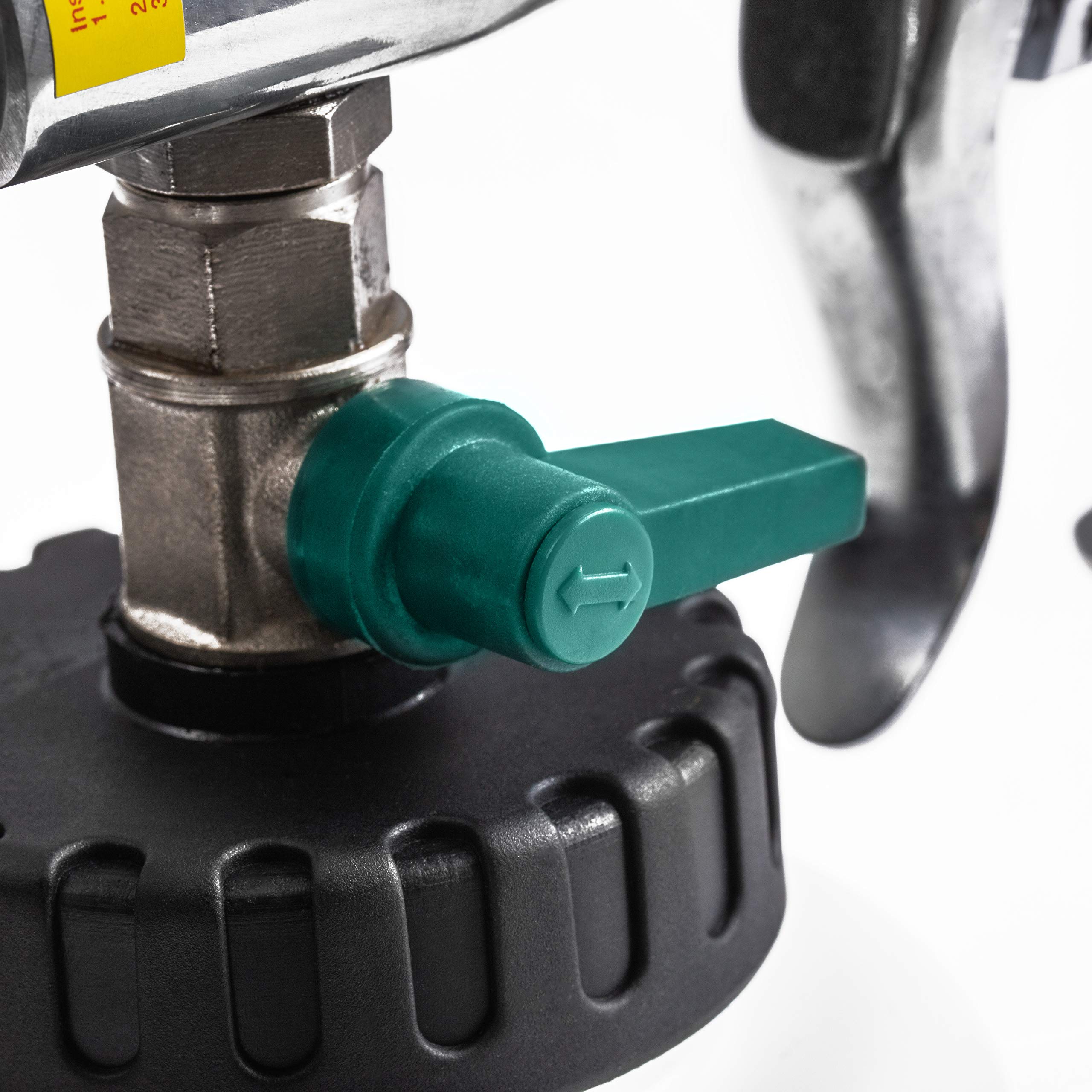 BenBow Druckluft Reinigungspistole Classic – entfernt wirksam den Schmutz bei Auto Innenreinigung – Waschpistole mit 1-Liter-Behälter für Reinigungsmittel und Kunststoff-Trichter