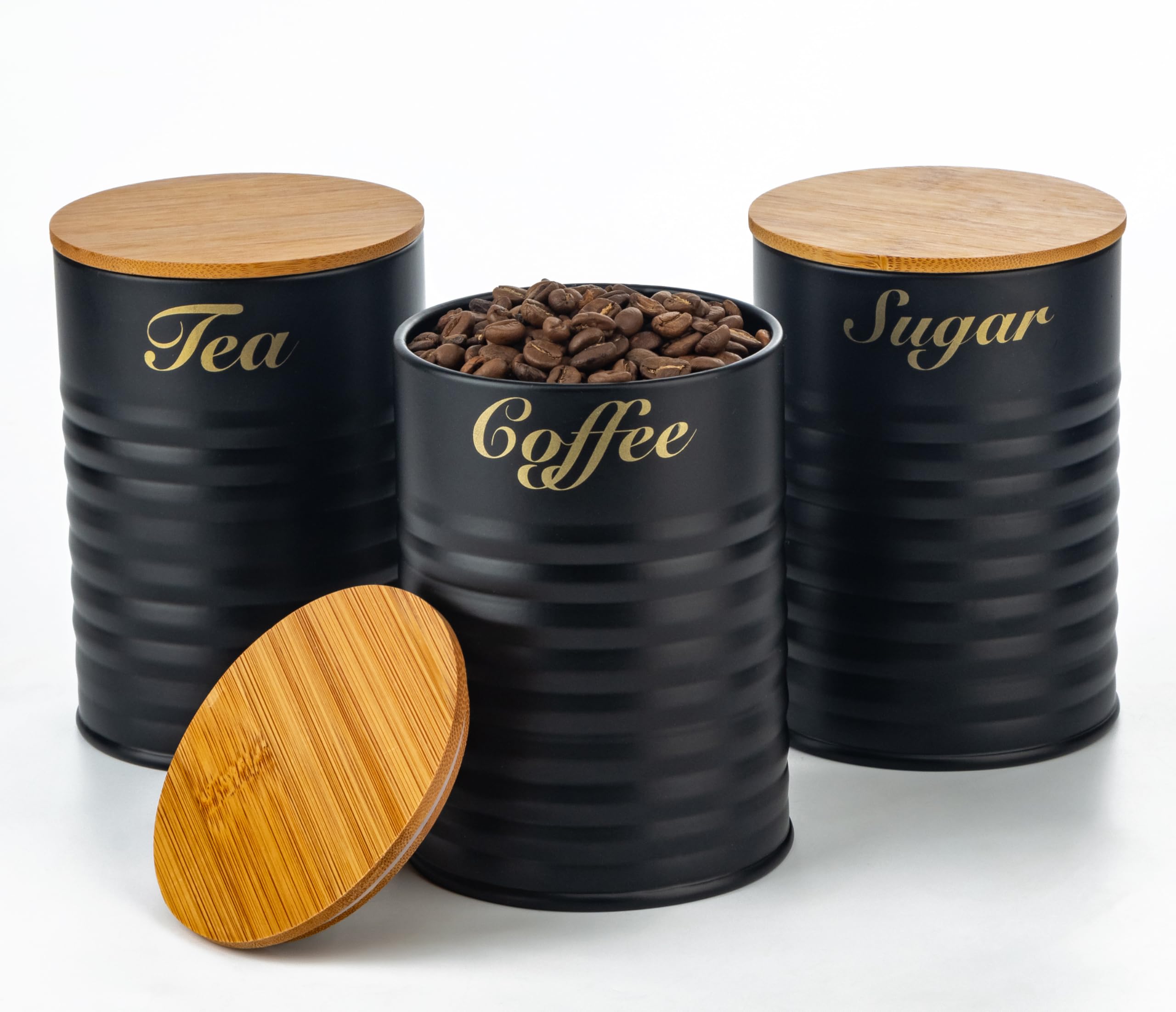 LENAK Tea Coffee Sugar Canister Set