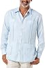 Cubavera Men's 100% Linen Four-Pocket Long Sleeve Button-Down Guayabera Shirt (Available in Big & Tall) Button Down Shirt (Pack of 1)