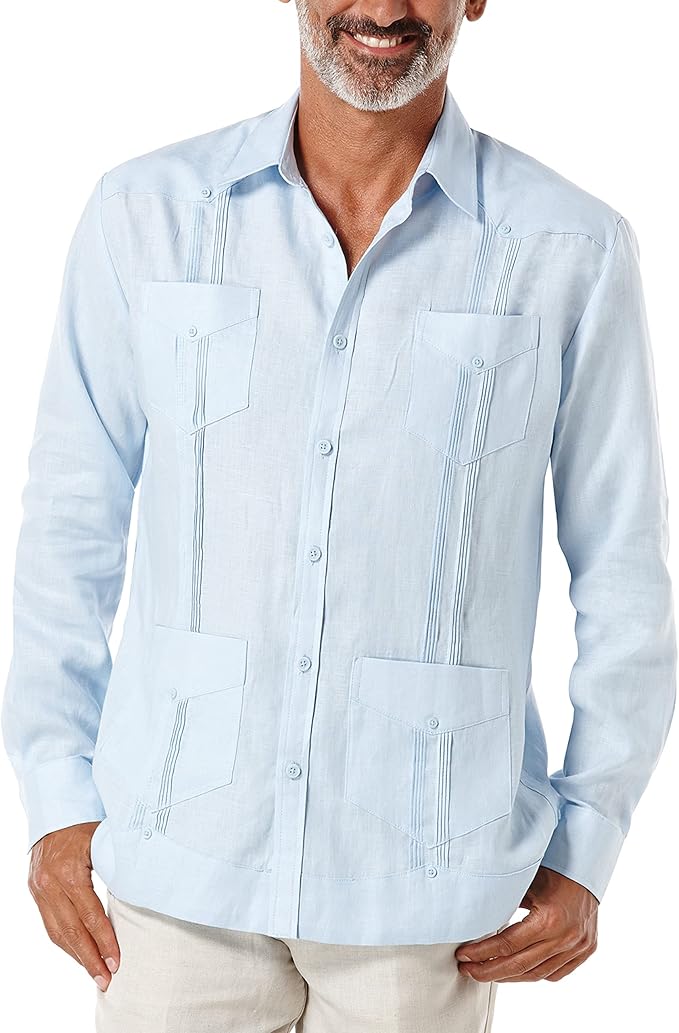Ropa Vintage Hombre 31 Havanera Camisa Guayabera de manga corta para hombre