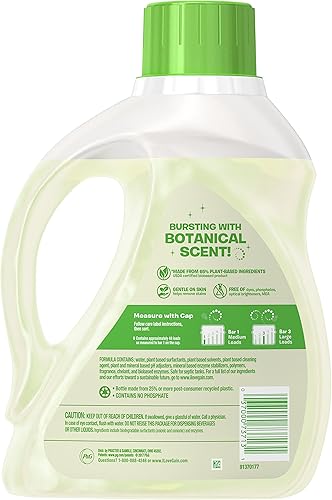 Miniatura 2 de Gain Botanicals Detergente a base de plantas, té blanco y lavanda, 48 cargas, 75 onzas