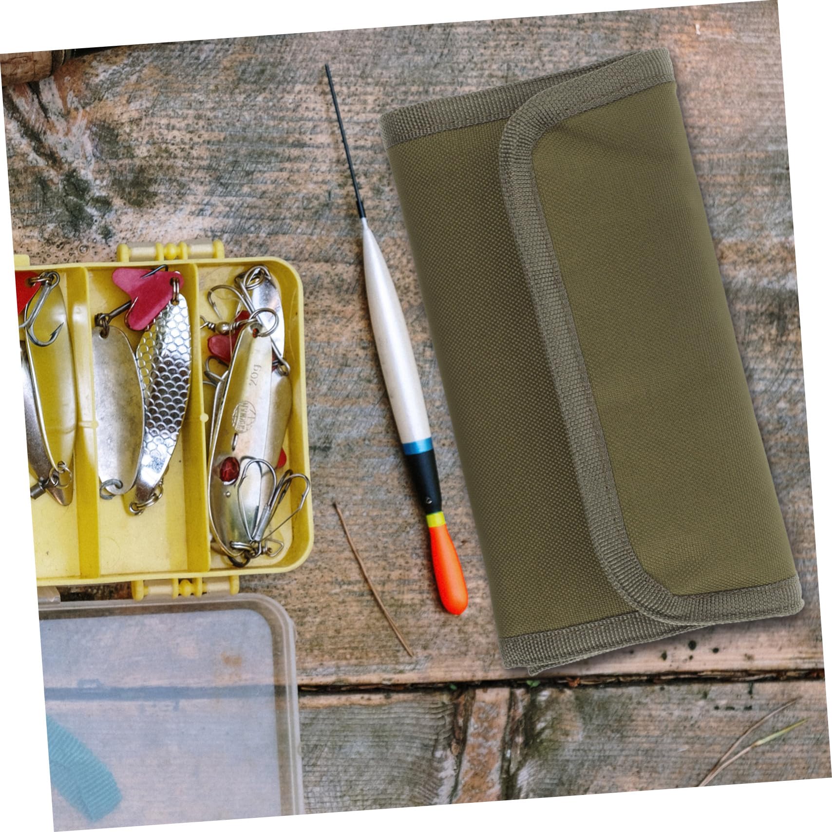Toyvian Kit di Attrezzatura da Pesca Legare Strumento di Pesca Borsa per Utensili Attrezzi da Pesca Materiali Pratica Borsa per Esche Piccola Borsa per Attrezzi Stoffa