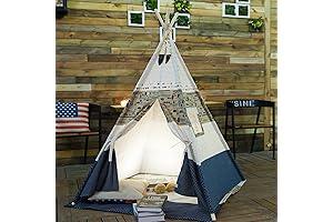 Teepee Tent for Kids & Play Tent for Kids - Blue Teepee