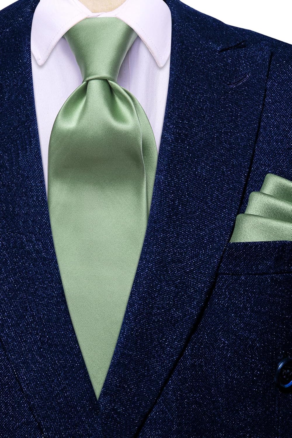 Hi-Tie 63" 70" Ties for Men Silk Extra Long Mens Ties Set and Pocket Square Cufflinks Paisley Necktie Business Wedding - Image 5