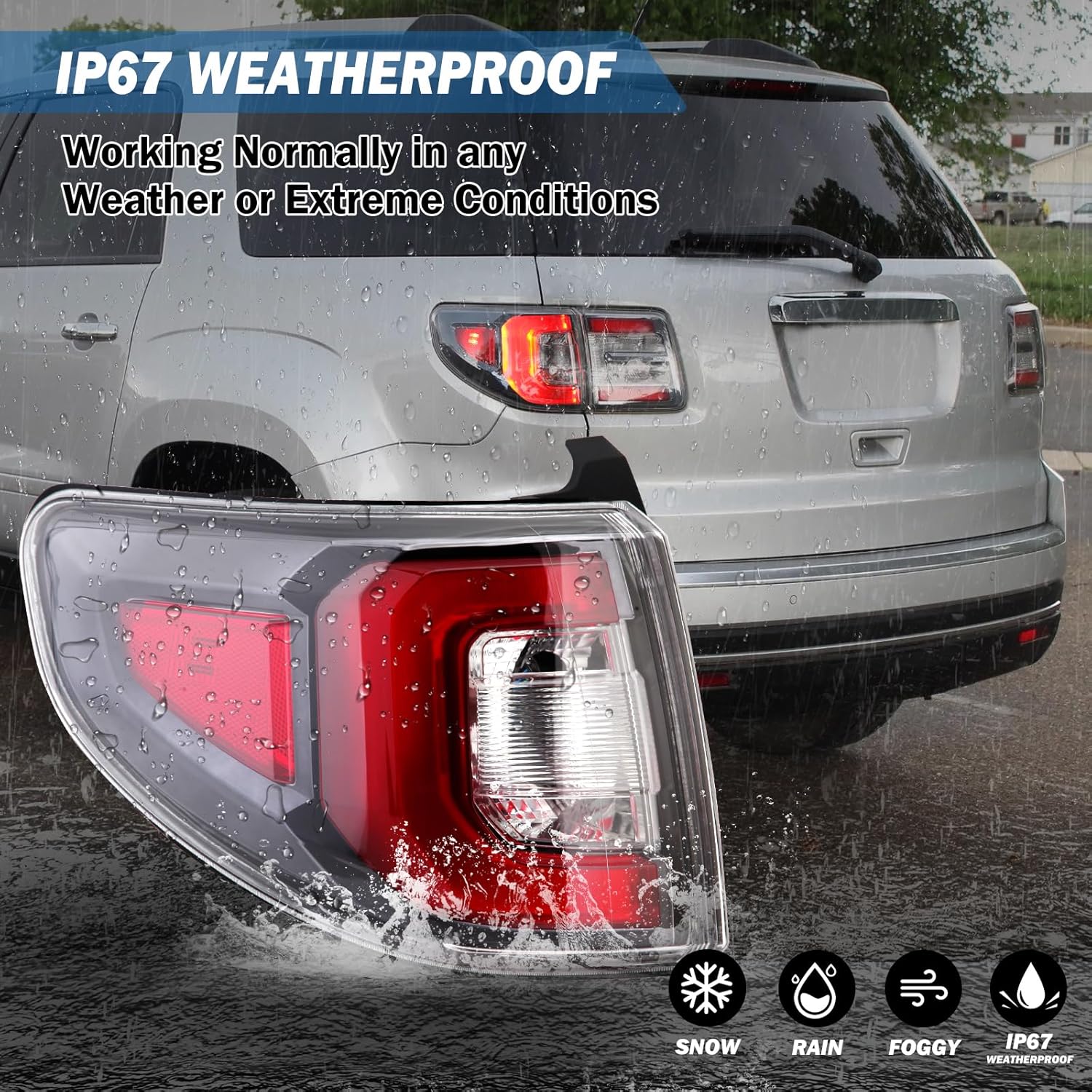 Left Tail Light Taillamp Fit For GMC Acadia 2013-2016 Brake Stop