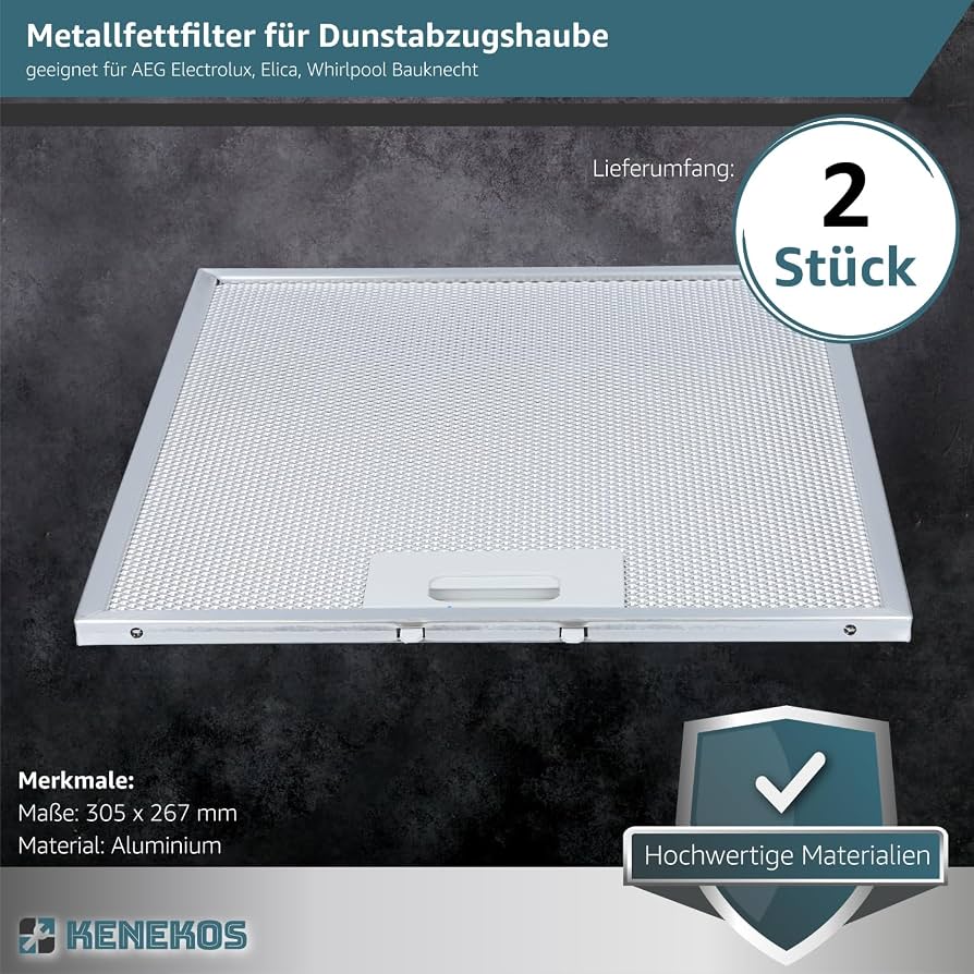 Filtro metallico anti grasso originale BOSCH, SIEMENS 00434105