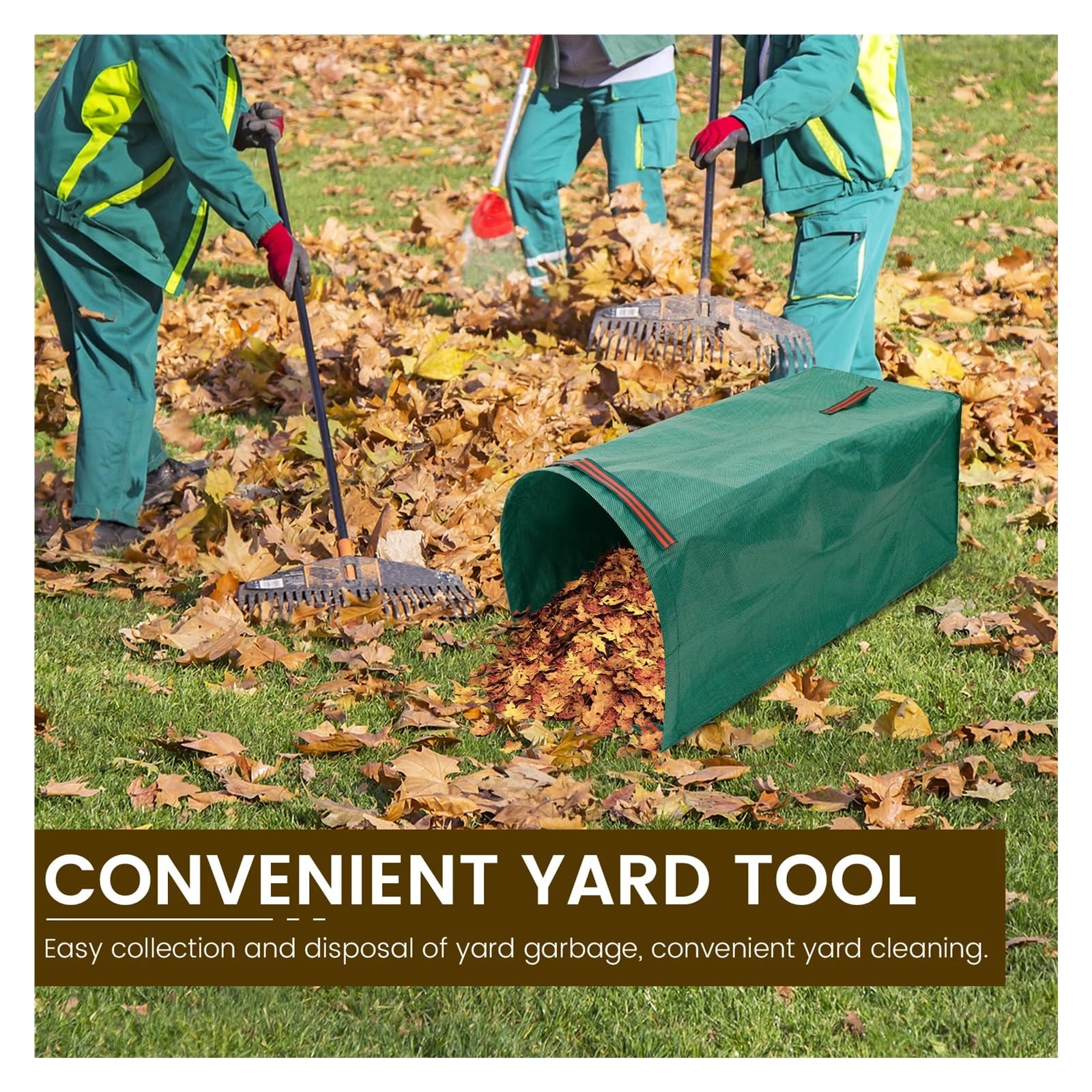 Recoge Hojas Jardin Bolsas for residuos de jardín (2 unidades, 270 l, gran capacidad, con 3 asas resistentes, reutilizables, impermeables)