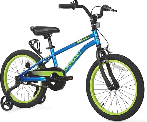 Miniatura 1 de Dynacraft Nitrous - Bicicleta BMX para niños de 16 a 20 pulgadas para edades de 5 a 12 años, naranja, negro, azul y verde azulado