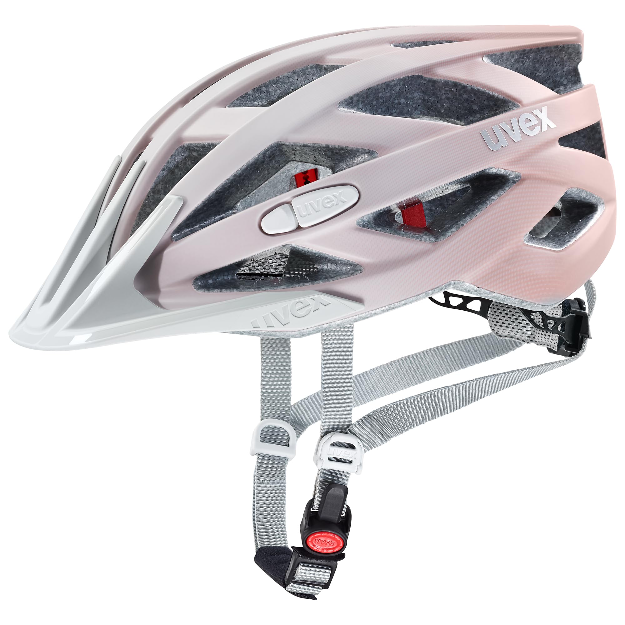 uvex i-vo cc, casco bicicletta Unisex adulto, grey-rosé matt, 52-57 cm