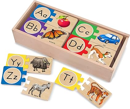 Self-Correcting Alphabet Wooden Puzzles 