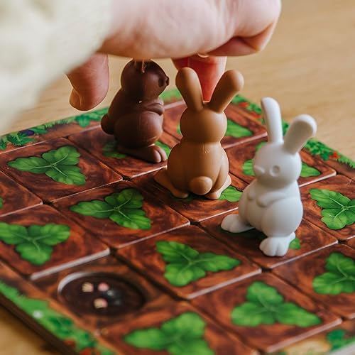 Miniatura 2 de SmartGames Juego de mesa de estrategia Grabbit con conejos y zanahorias Adventure a partir de 4 años