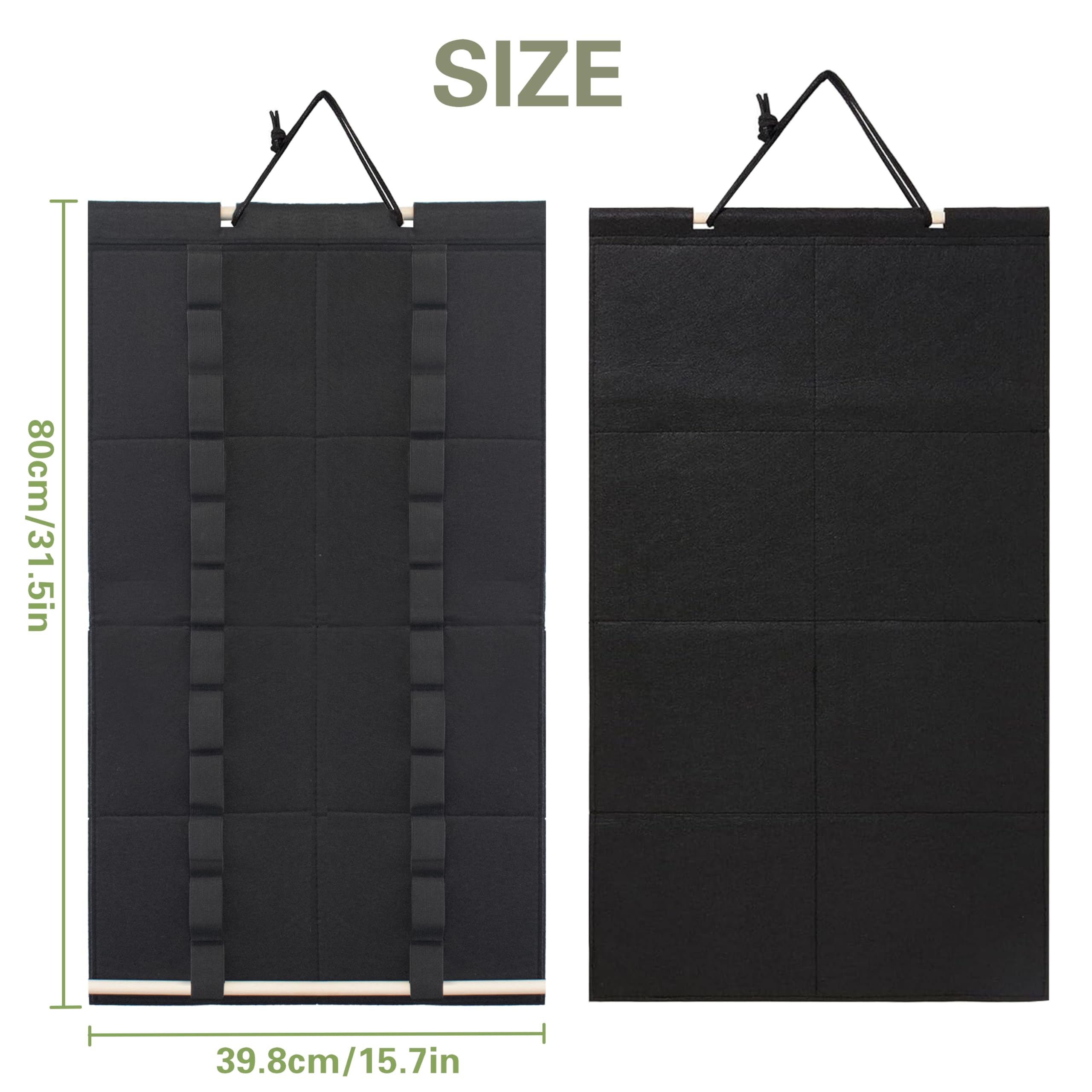 Espositore per Cintura da Karate da Appendere Contiene 12 Cinture da Karate 61,5x34,5 cm Organizer per Cinture per Arti Marziali Espositore per Cinture Taekwondo per Bambini e Adulti