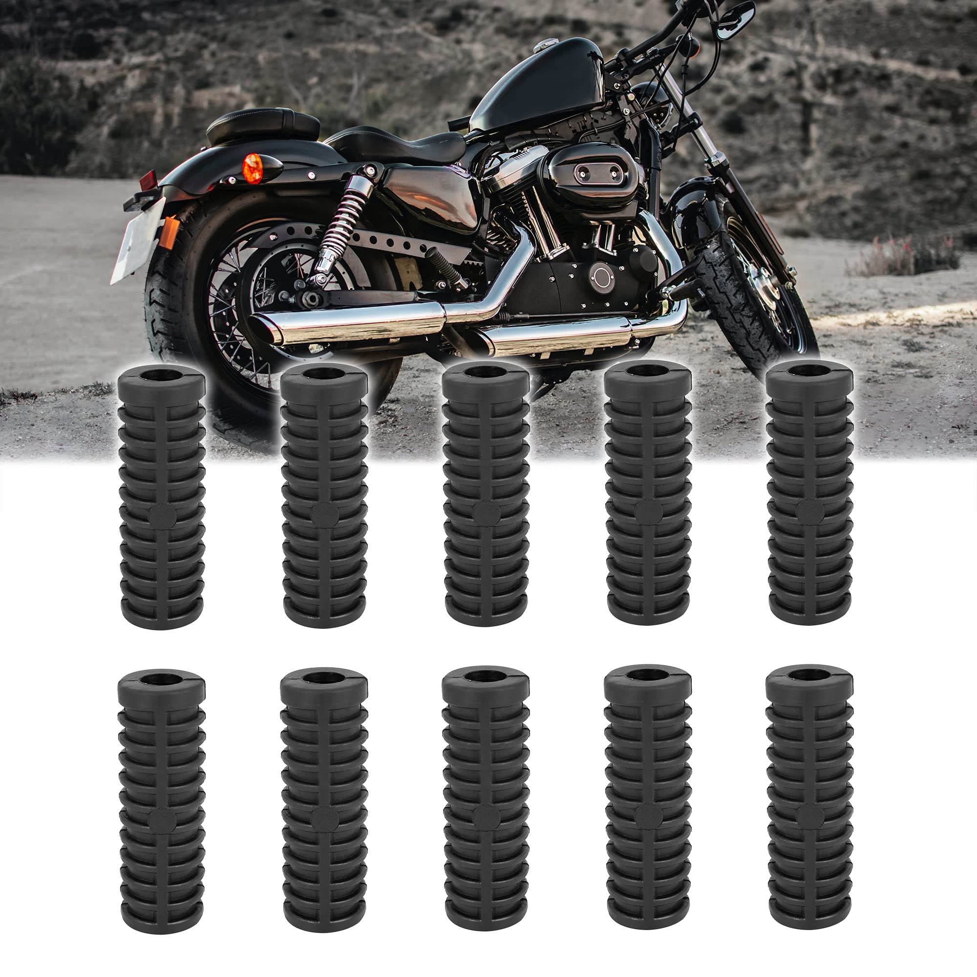 F FIERCE CYCLE 10uds Motocicleta Marchas Cambio Patada Arranque Palanca Caucho Universal