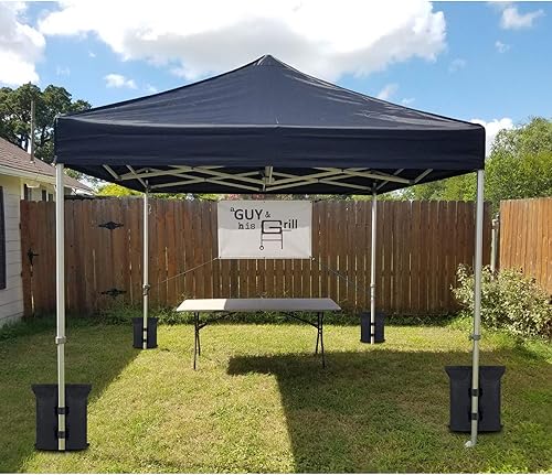 Miniatura 5 de Bolsas de peso para toldo (120 libras) para tienda de campaña desplegable 1680D, bolsas de arena para toldo de patas resistentes para exteriores