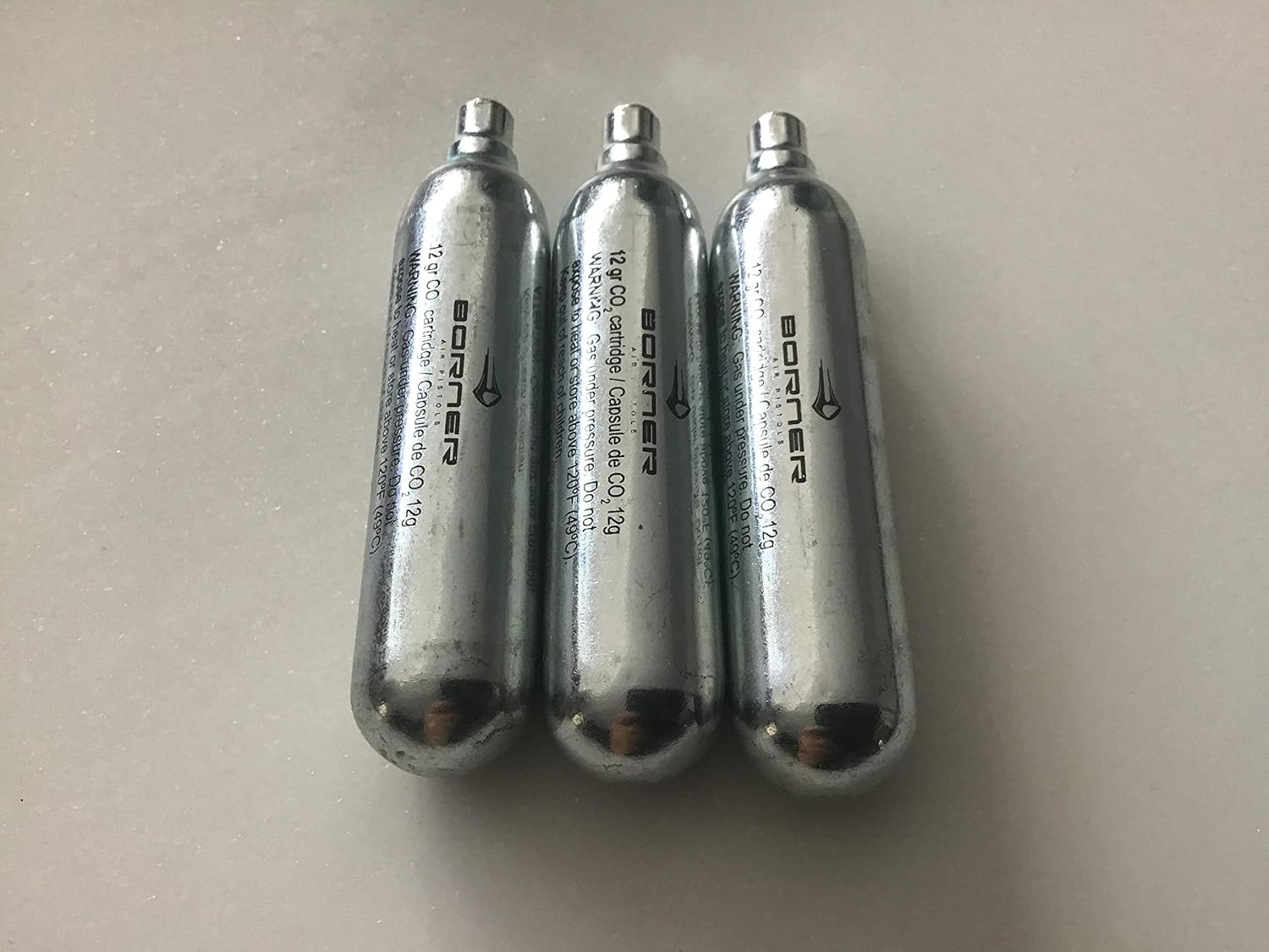 3 x Genuine UX 12g CO2 Gas Cartridge for Tyre inflators Non Threaded