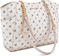 Vista 102 de Montana West Bolso de mano para mujer con asa superior con cadena Gris/Negro