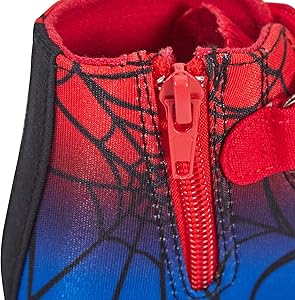 Amazon.co.jp: ボーイズスパイダーマンキャンバスハイトップスニーカー
