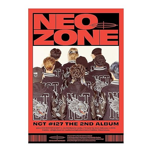 K-POP NCT127 - 'NCT #127 Neo Zone' C versión incluyendo CD, 60pg PhotoBook, 20pg libro de letras, postal, tarjeta fotográfica, tarjeta circular,
