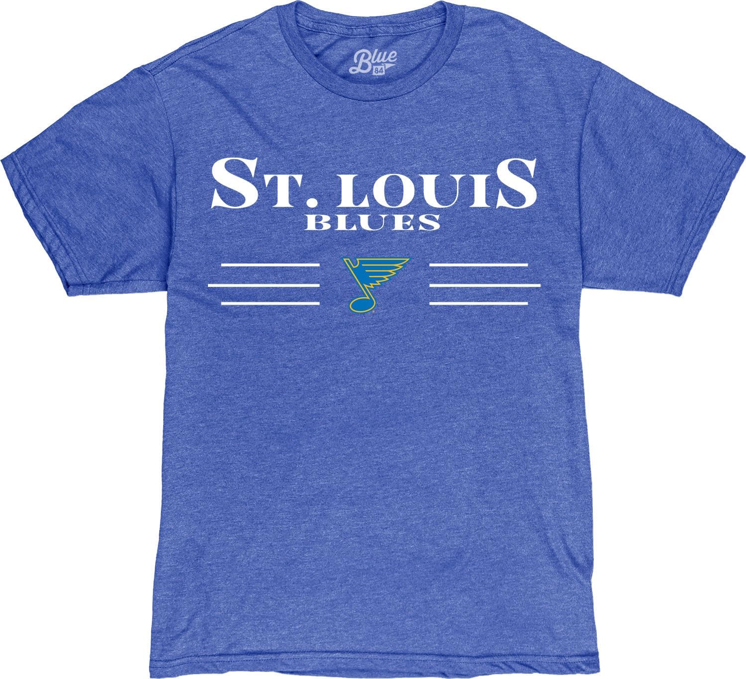 Blue 84 NHL Officially Licensed Bi-Blend T-Shirt Heathered Team Color