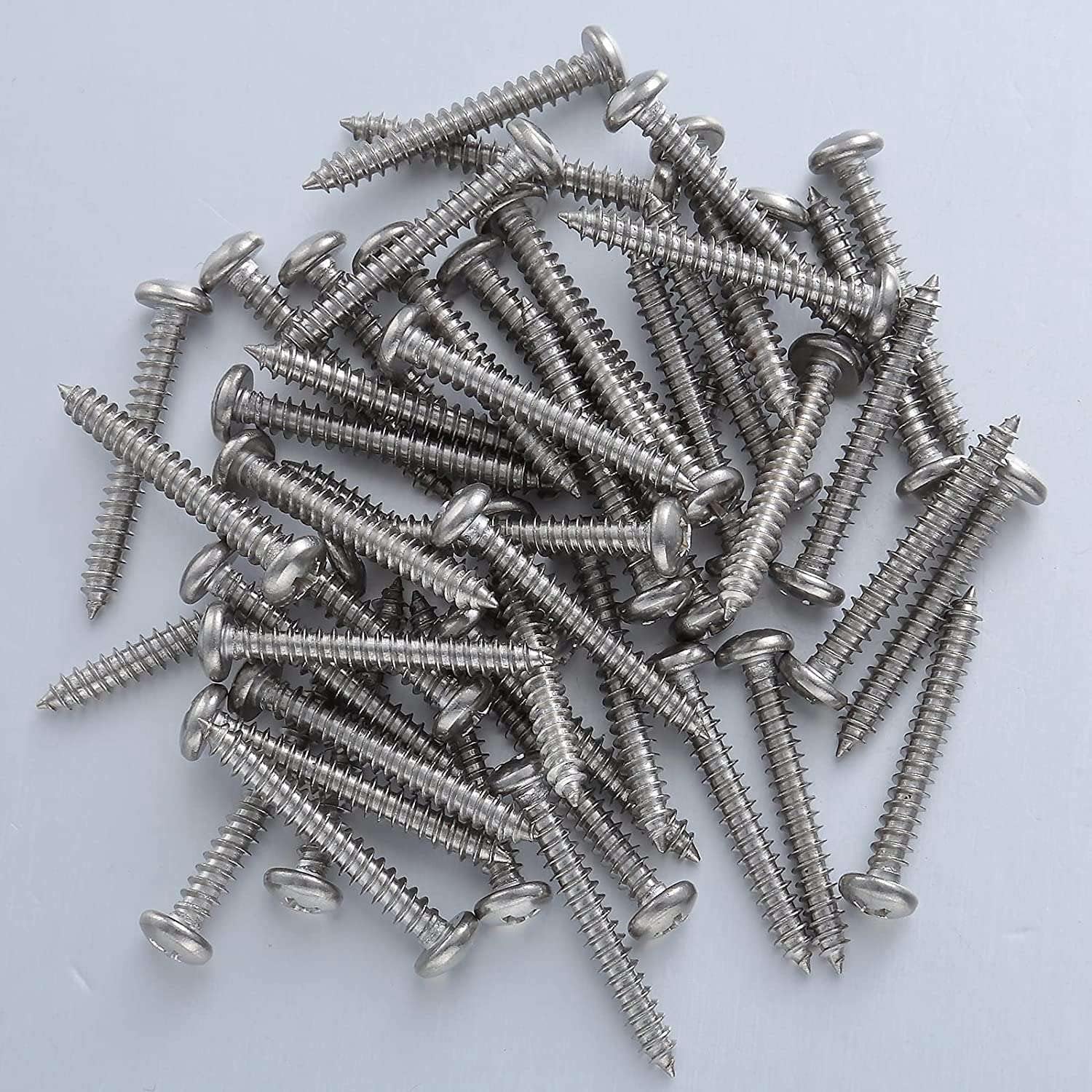 Generic Zinc Self-Drilling Drywall Anchors with 304 Stainless Steel Screw Kit, 60 Metal Wall Anchors and 60 1-1/2 Inch Screws - (As Show)